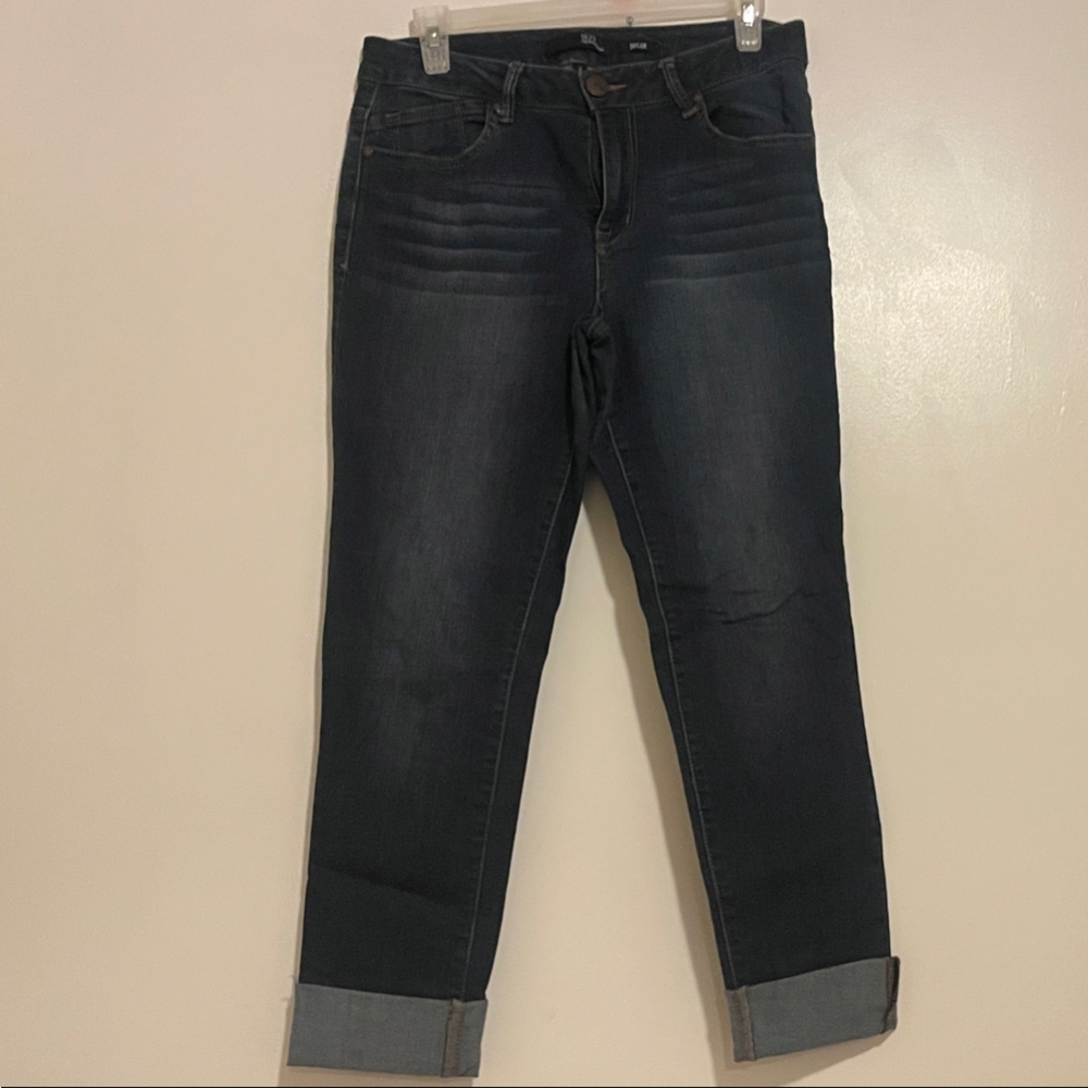 1822 Denim Dark Blue Ankle Jeans